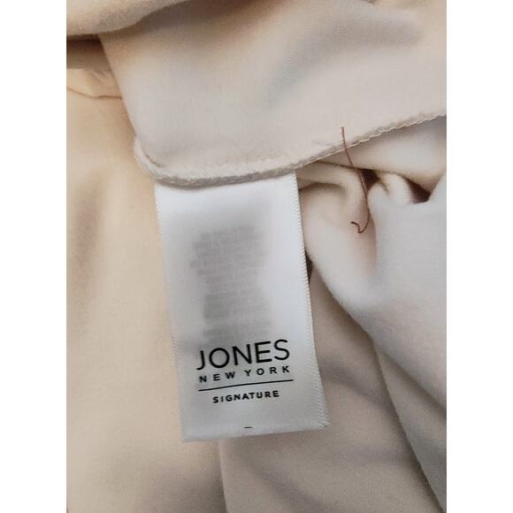 Jones New York Ivory Cowl Neck Brushed Terry Jersey Knit Long Sleeve Top XXL - Picture 7 of 9